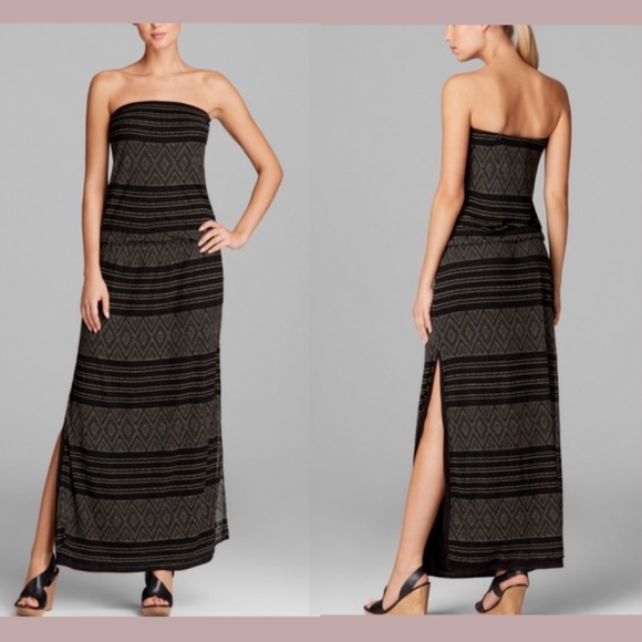 NEW‎ $240 Vitamin A [SZ Medium m/8 ] Olivia Cover Up in Black/Gold - Picture 1 of 11